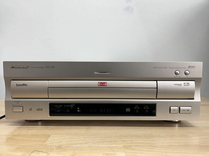 K-0763【③Pioneer　DVL-919　DVD LD PLAYER　プレーヤー　通電確認済み☆　ジャンク】