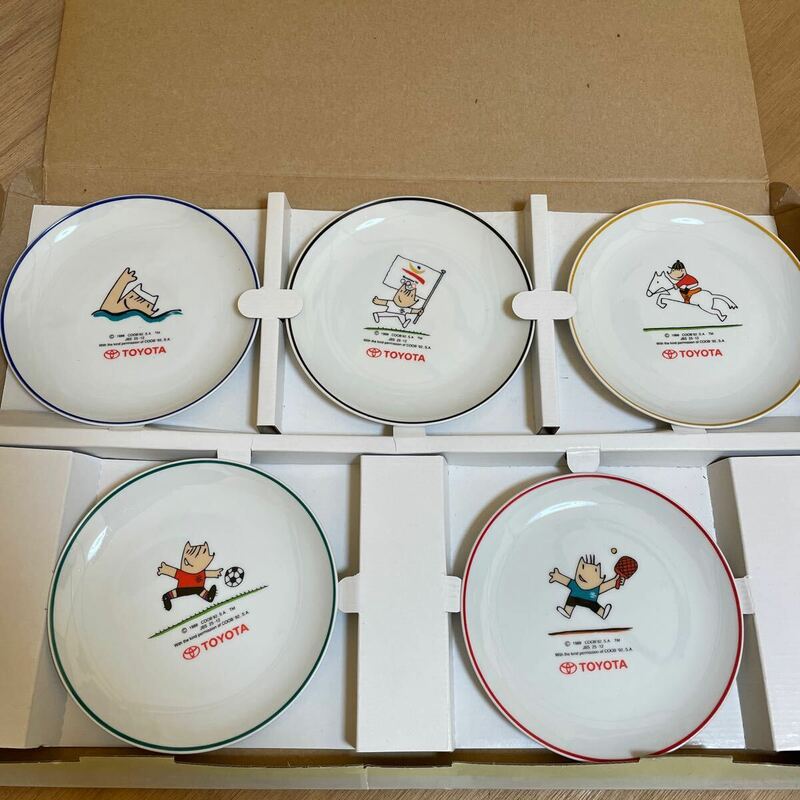 スペイン バルセロナオリンピック TOYOTA 非売品　ケーキ皿5枚セット
