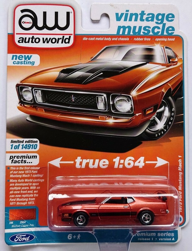 オートワールド 1/64 1973 フォード マスタング マッハ1 AutoWorld aw