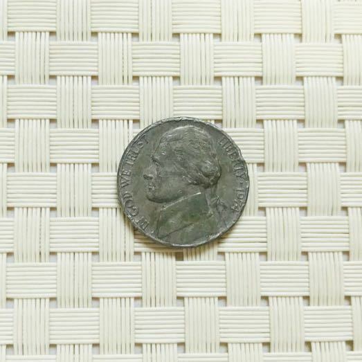 アメリカ ＵＳＡ コイン外国古銭 5セント 硬貨　ＦＩＶＥＣＥＮＴＳ 1974年