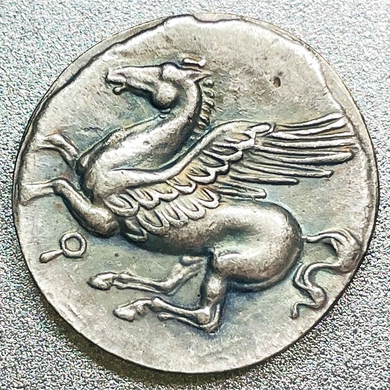 古代ギリシャ 女神アテナ ペガサス ステーター銀貨 コリント式　レプリカコイン