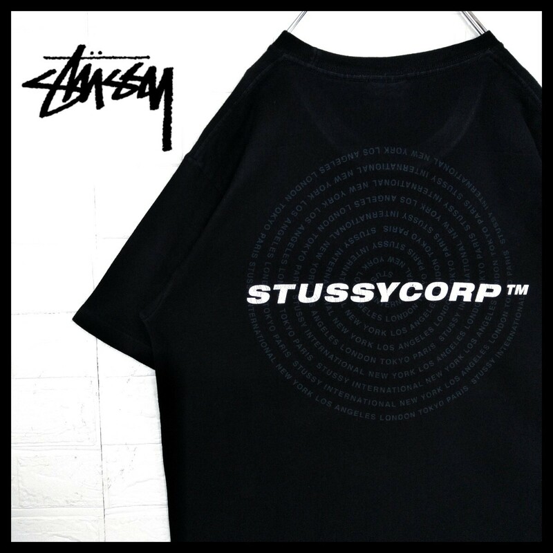 【STUSSY】city サークルロゴ　Tシャツ