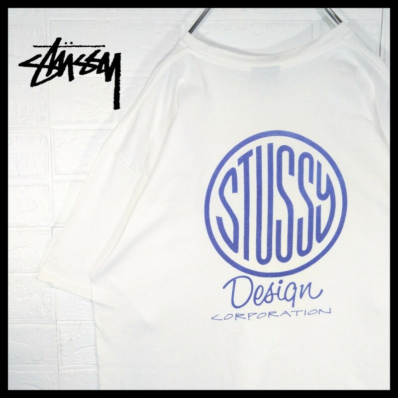 【STUSSY】サークル　パープルロゴ　Tシャツ