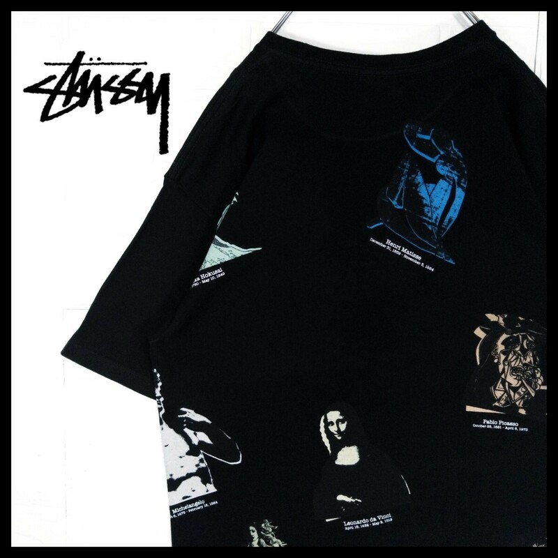 【STUSSY】アートコラージュ　Tシャツ