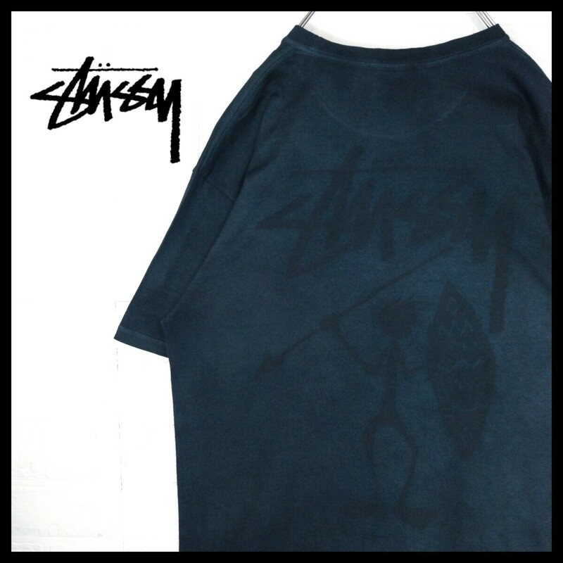 【STUSSY】シャドーマン　pigment dye Tシャツ