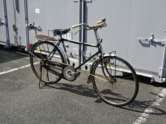 店-24-0346 ●　古い　昭和レトロ　自転車　日米富士自転車　フェザー号　FUJI FEATHER　アンティーク
