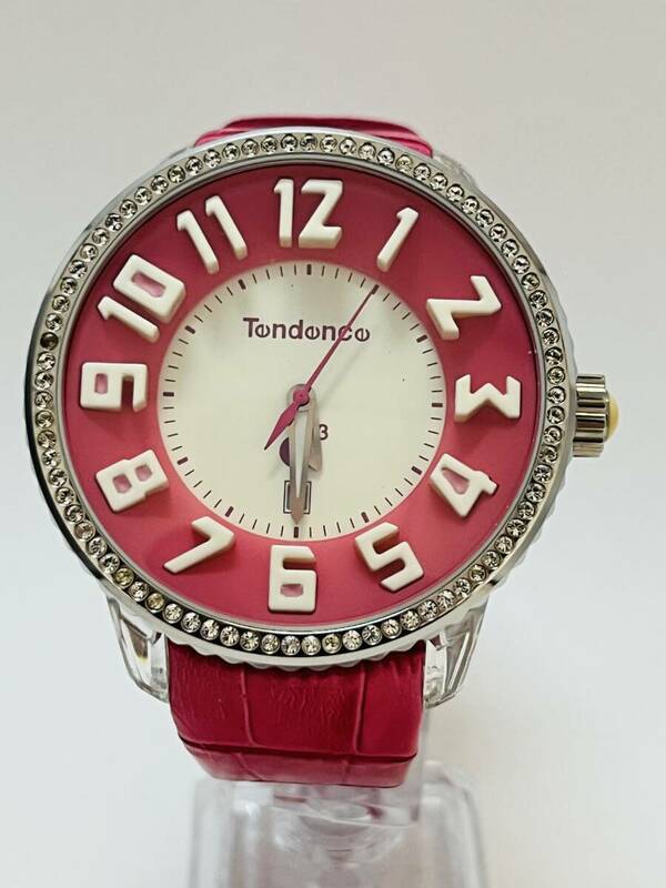 動作未確認　テンデンス 腕時計 Ref.02023002 デイト クォーツ メンズ ピンク