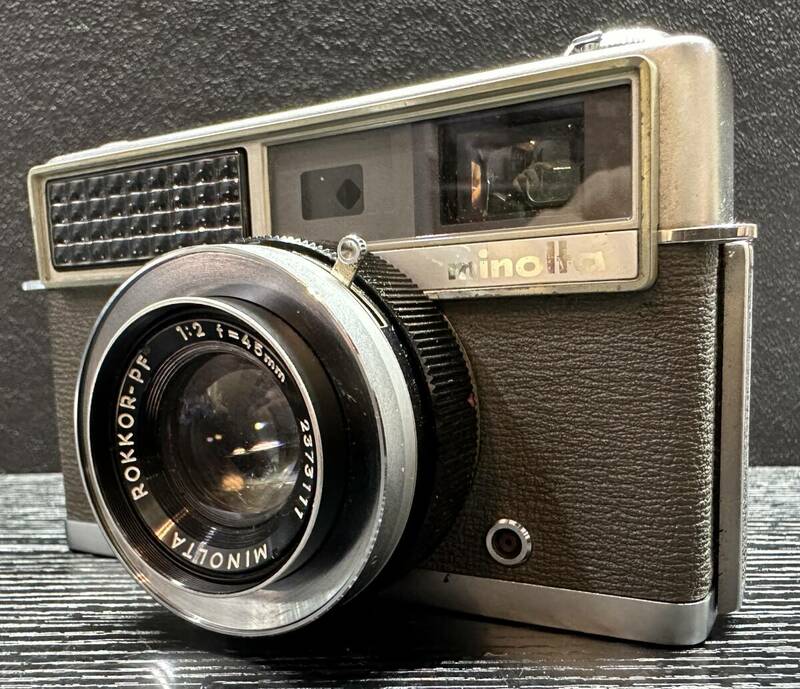 minolta HI-MATIC / MINOLTA ROKKOR-PF 1.2 f=45mm ミノルタ フィルムカメラ #2169