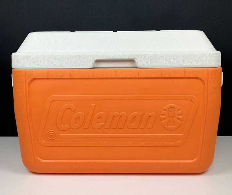 【廃番】デカロゴ Coleman 5284 オレンジ クーラーボックス 95年製 コールマン アウトドア キャンプ ヴィンテージ