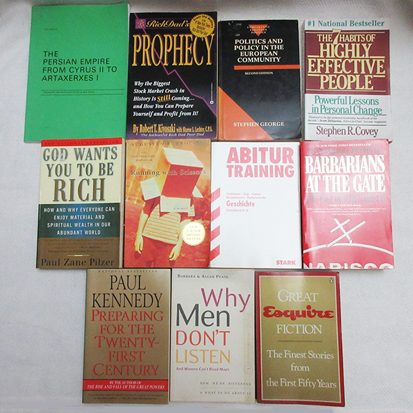 11冊セット！■ペーパーバック 古書 古本 KENNEDY ALLAN PEASE JHON HELYAR Pilzer BURROUGHS Covey Kiyosaki ヴィンテージ レトロ