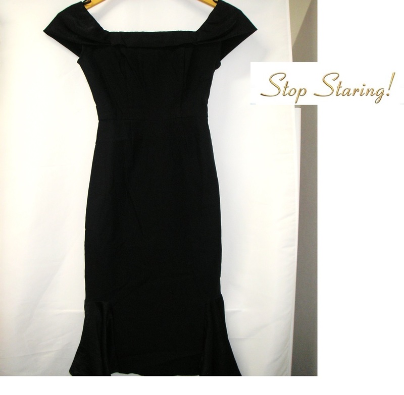 STOP STARING(ストップスターリング） ドレス　ワンピース　スカート　XSサイズ　ミニスカート　ブラック　黒ワンピ　シック