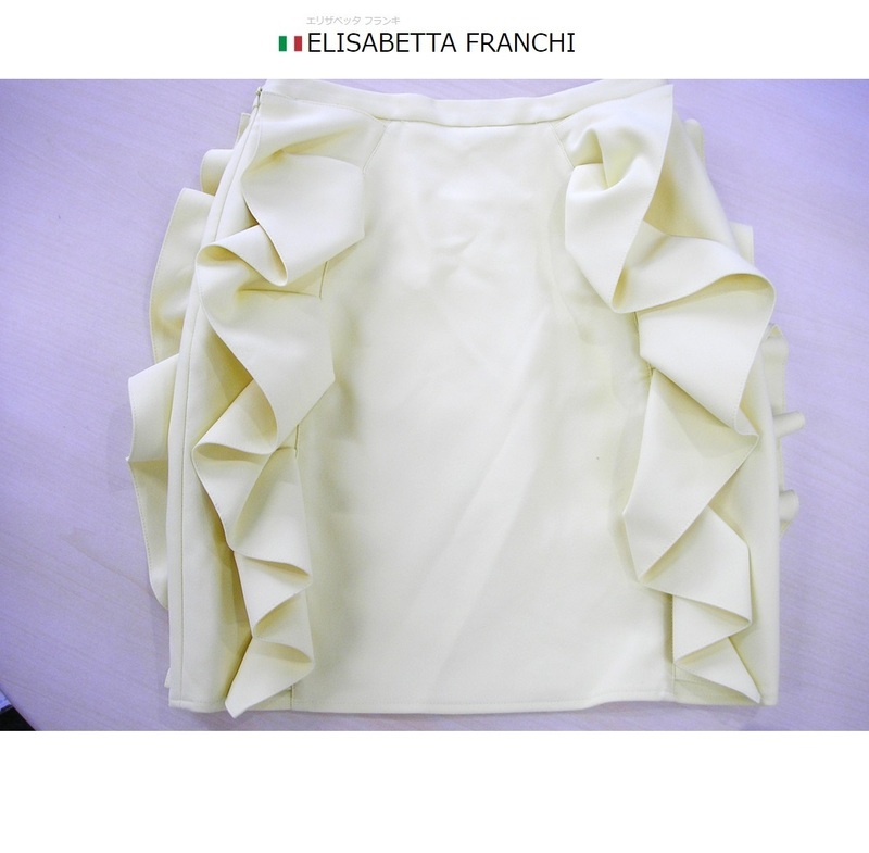 ELISABETTA FRANCHI (エリザベッタフランキ)スカート　ミニスカート　黄色　イエロー　タイトスカート　 サイズ40　イタリア製