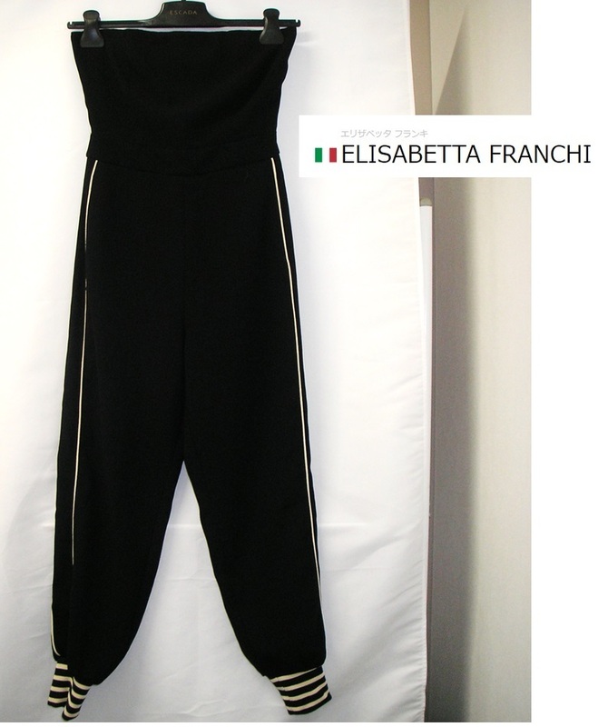 ELISABETTA FRANCHI (エリザベッタフランキ) オールインワン　パンツ　ニットパンツ　ニット　XSサイズ　イタリア製