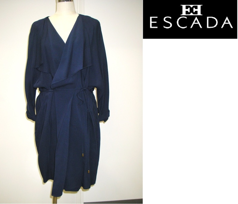 【新品】ESCADA（エスカーダ）カーディガン　羽織もの　トップス　ジャケット　春物　上着　ロイヤルブルー　ヨーロッパブランド