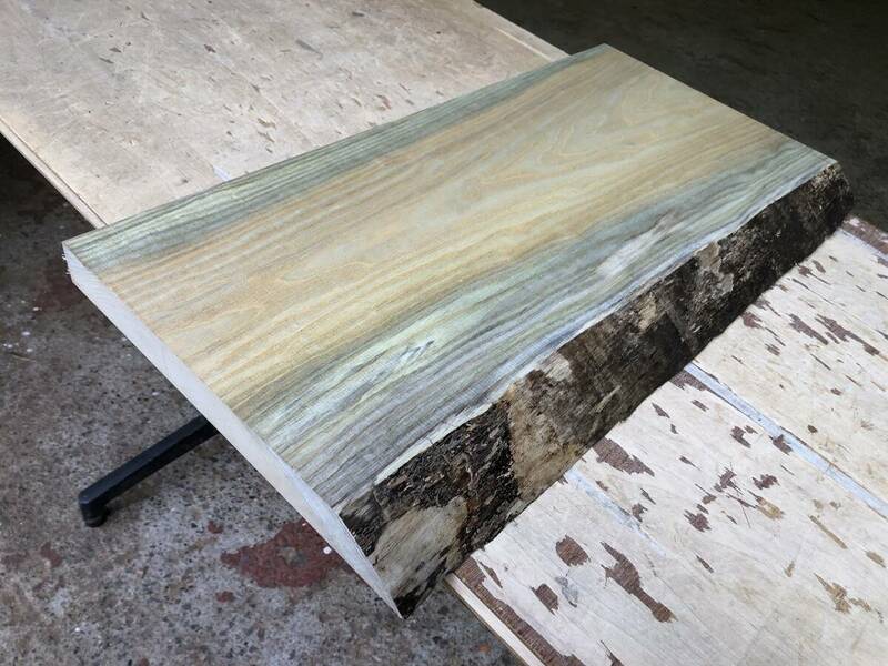 送料無料！！【S612F】黄肌 604×～310×33㎜ キハダ 黄蘗 板材 乾燥材 木工 DIY 材木 天然木 無垢材《銘木すずめや》