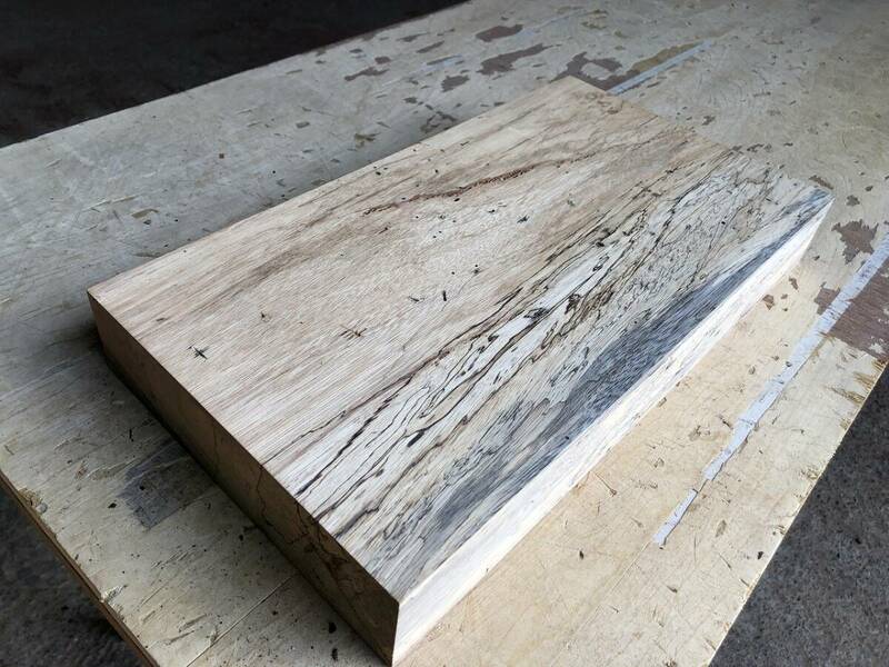 送料無料！【S663F】ゼブラウッド 410×220×55㎜ スポルテッド 乾燥材 木工 DIY 材木 天然木 無垢材《銘木すずめや》