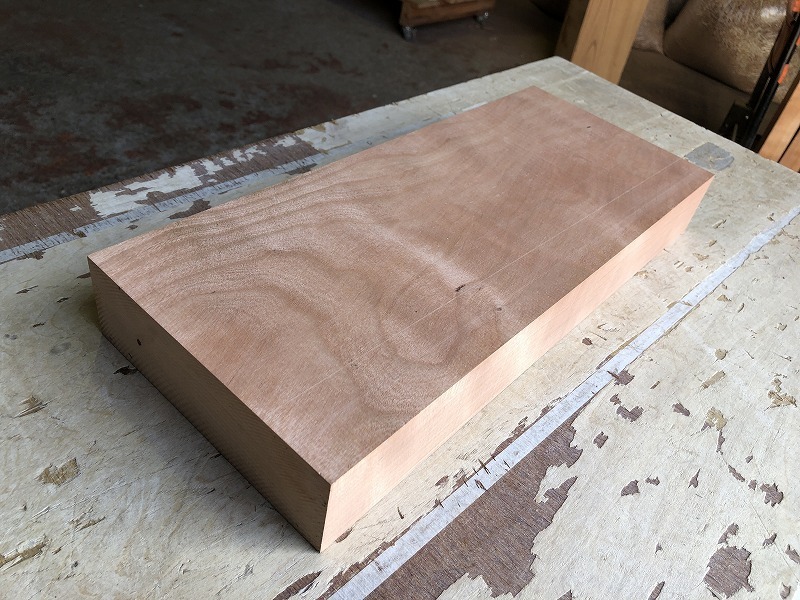 送料無料！！【S427E】チェリー 412×172×53㎜ 板材 乾燥材 木工 DIY 材木 天然木 無垢材 《銘木すずめや》