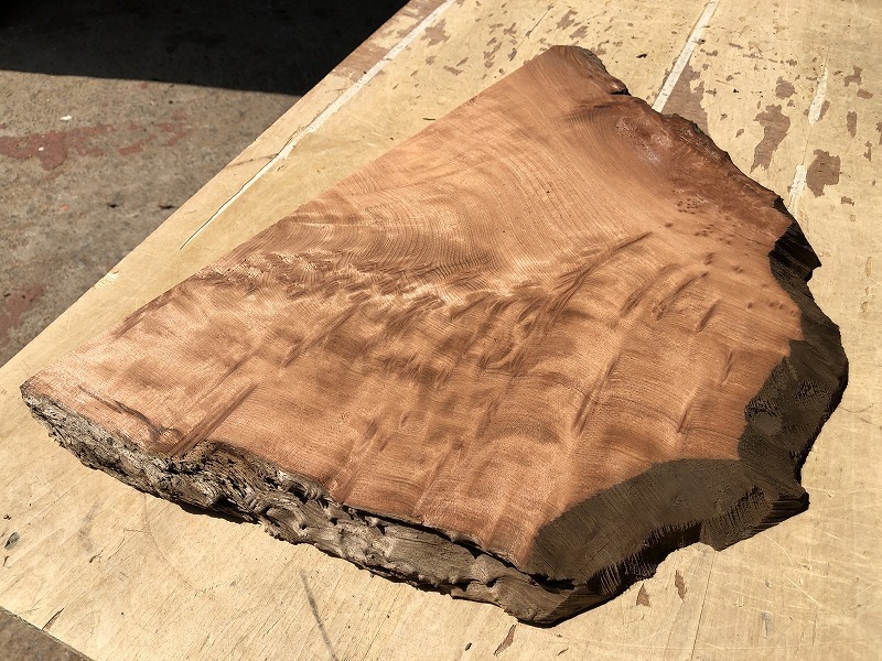 送料無料！【S552F】レッドウッド 580×～390×34㎜ 乾燥材 木工 DIY 材木 天然木 無垢材《銘木すずめや》