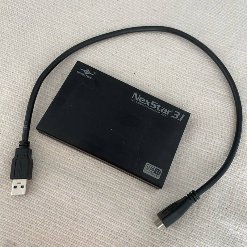 外付け NextStar 3.1 NST-270A31-BK HDD ハードディスク 2.5インチ ポータブルHDD USB3.0ケーブル接続対応 Portable HDD！
