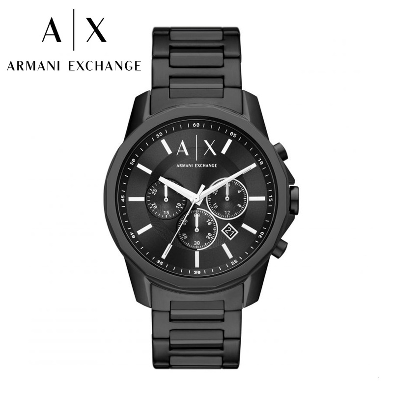ARMANI EXCHANGE アルマーニ エクスチェンジ メンズ 腕時計 AX1722 ブラック クロノグラフ 男性 ストップウォッチ ステンレス カレンダー