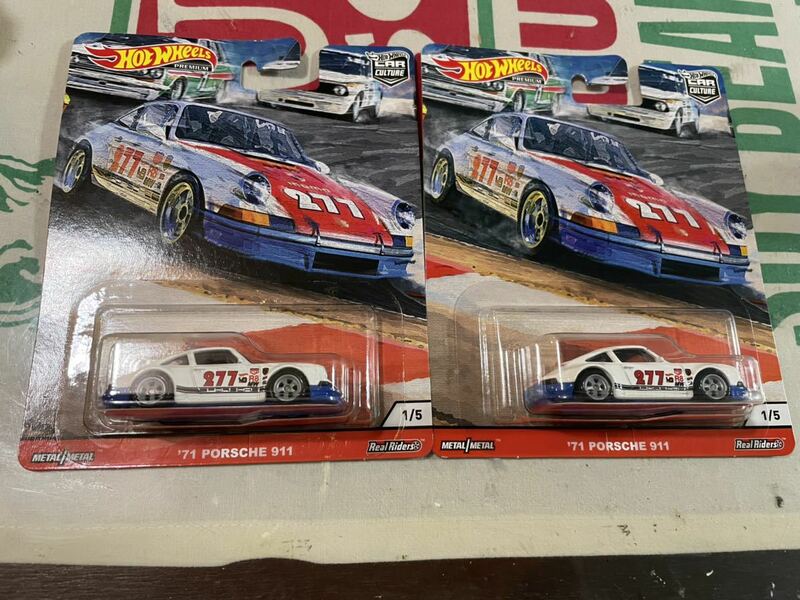 送料込2台セット ホットウィール 1971 ポルシェ 911　Hot Wheels '71 PORSCHE 911 マグナスウォーカー 277 Magnus Walker