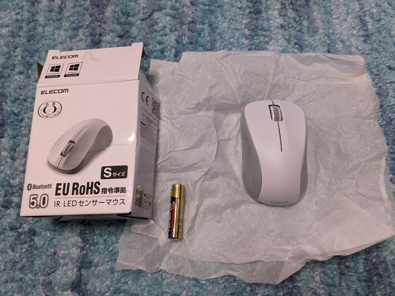 0603u1336　エレコム(ELECOM) マウス ワイヤレスマウス Bluetooth Sサイズ 抗菌 RoHS指令準拠 ホワイト M-K5BRKWH/RS