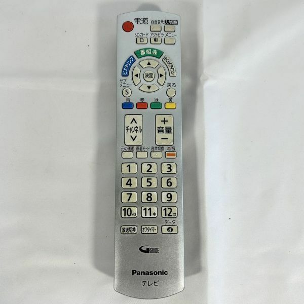 Panasonic パナソニック テレビリモコン N2QAYB000484 (TH-L19C21 TH-L19C2 TH-L22C2用) 除菌・クリーニング済