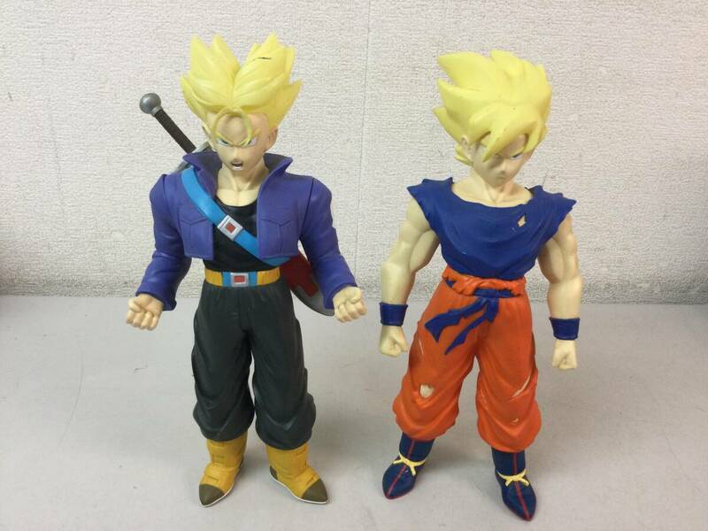 ★ ドラゴンボール ソフビ フィギュア 孫悟空 トランクス スーパーサイヤ人 セット ビッグ サイズ 大きめサイズ まとめ DRAGON BALL グッズ