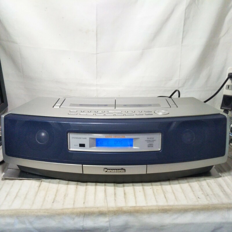 送料無料(２M451)Panasonic パナソニック CDラジカセ ダブルラジカセ　RX-ED50