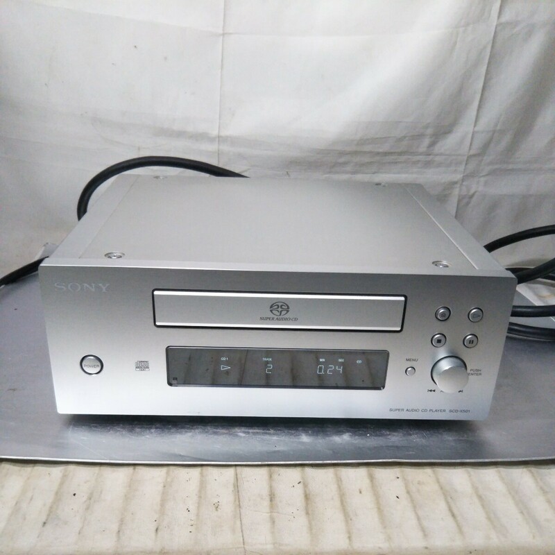 送料無料(EM668)SONY　ソニー　オーディオ機器　CDデッキ　SCD-X501　CDプレーヤー