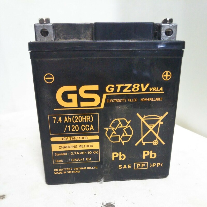 (４佐80)　GSユアサ　二輪車用鉛バッテリー　GTZ8V　