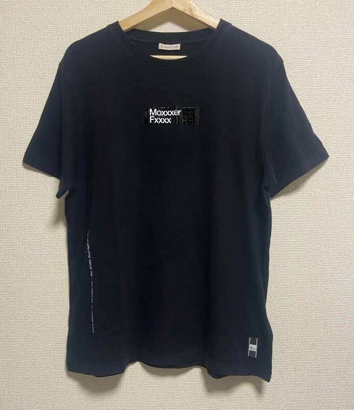 美品 MONCLER × Fragment Tシャツ サイズS 黒 モンクレール フラグメント
