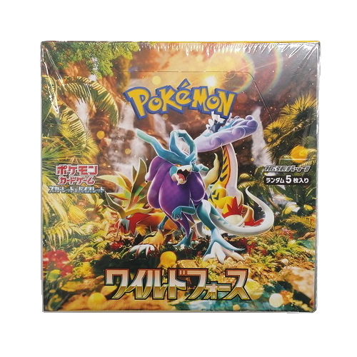 シュリンク付き未開封品 ポケモンカードゲーム スカーレット&バイオレット 拡張パック ワイルドフォース BOX