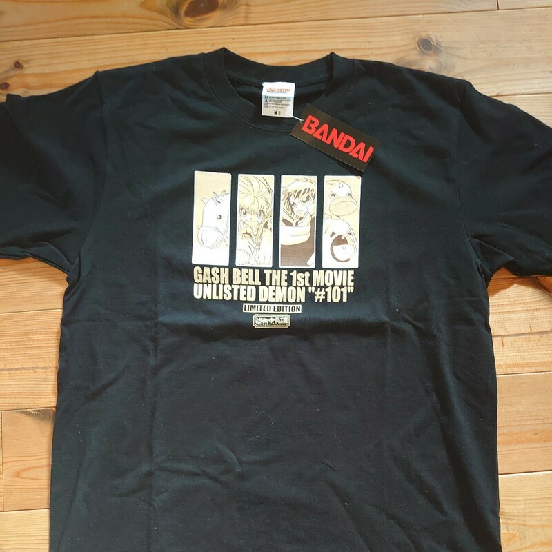 ★即決 レア 入手困難 新品 GASH BELL THE 1st MOVIE UNLISTED DEMON #101 LIMITED EDITION 金色のガッシュベル 映画 Tシャツ M バンダイ★