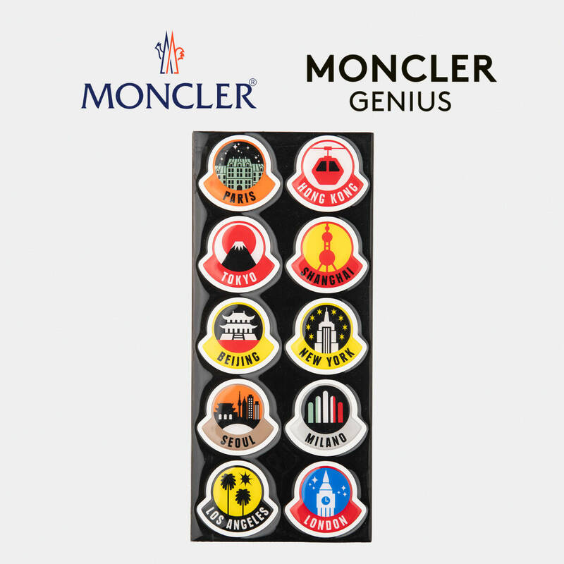 ◆新品◆モンクレール ジーニアス【Moncler Genius】10 STICKERS 全10都市 ステッカー シール 0G00021
