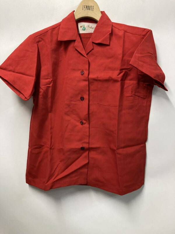 80’s vintage ボーリングシャツ　赤　