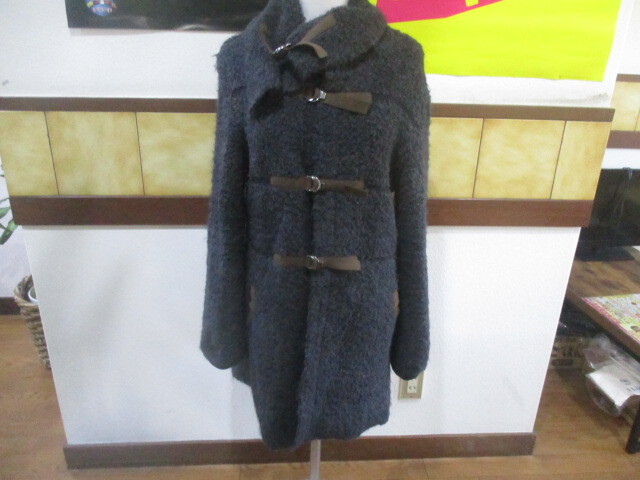 MAX&Co tricot マックス&コー トリコット コート Lサイズ LANAWOOL MOHAIR ブラックカラー