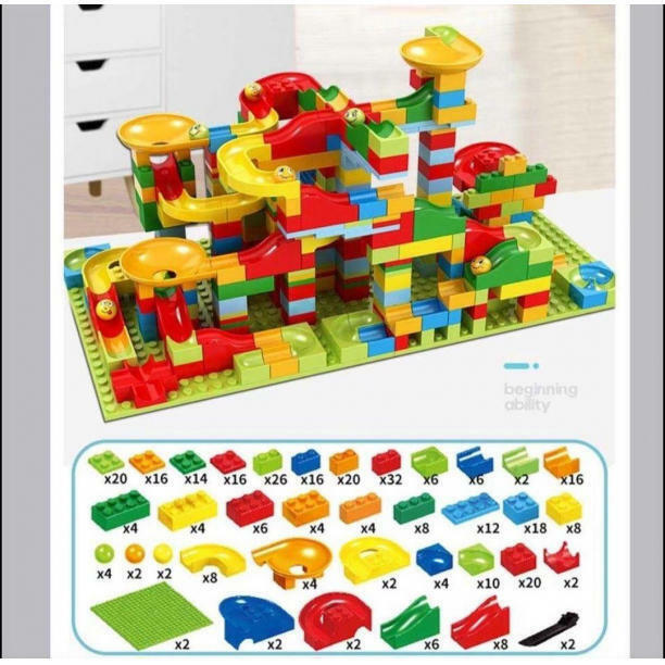 LEGO 互換 336ピース　ボールコースター 超大容量 ブロック　知育玩具