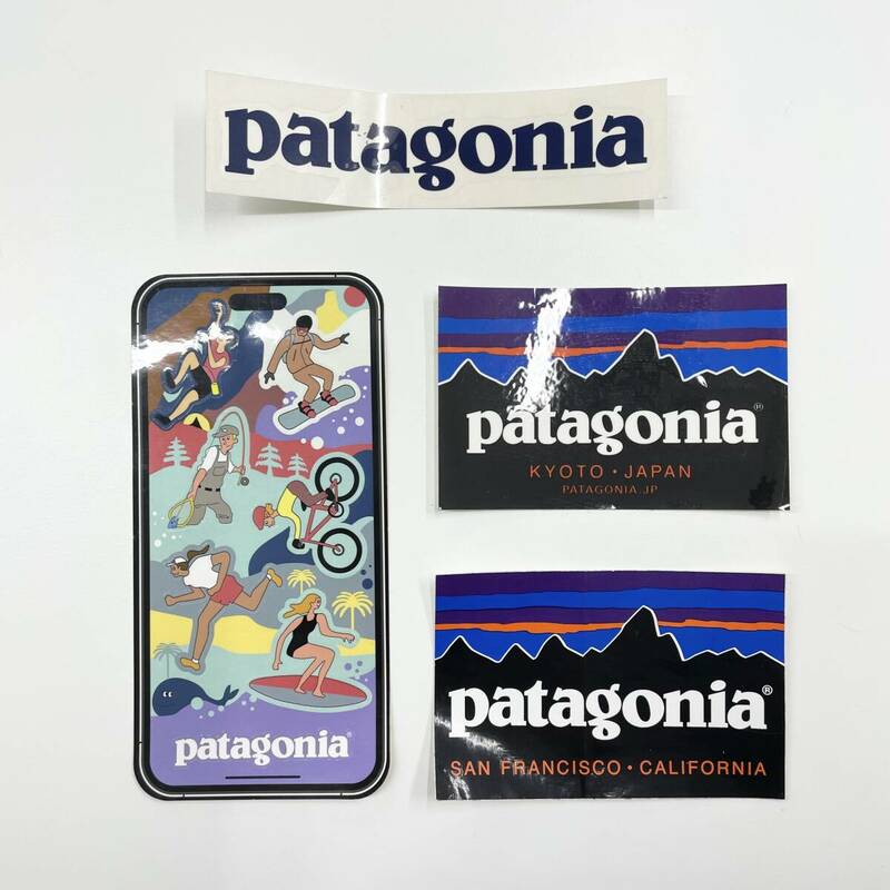 ★patagonia ステッカー 4枚セット★ パタゴニア シール アウトドア コレクション 管5533