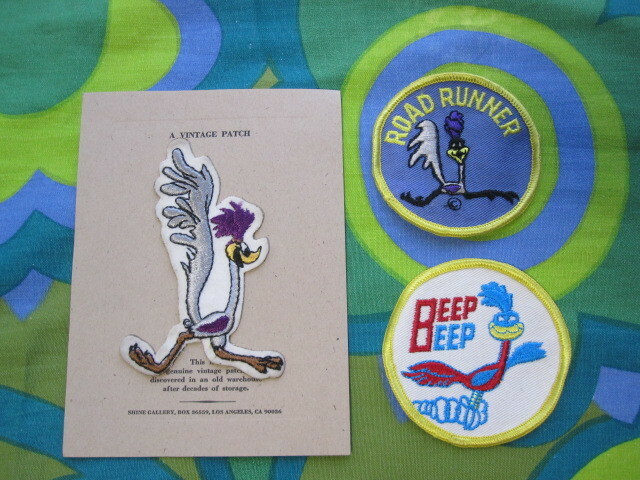 USA購入 ビンテージ ROAD RUNNER ロードランナー ワッペン パッチ 3枚 VINTAGE PATCH