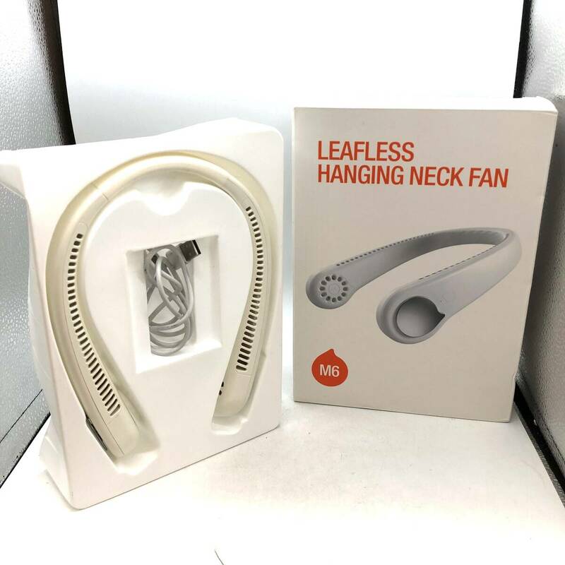 【激安特価・必需品】LEAFLESS HANGING NECK FAN ネックファン ネッククーラー ハンズフリー 首掛け扇風機 M6