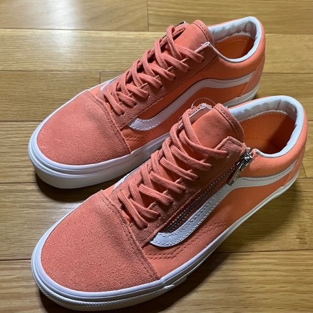 【未使用】VANS OLD SKOOL ZIP ★ バンズ ヴァンズ オールドスクールジップ ★ 24.0cm ★ VN0A3493AXO (TWILL)MELON