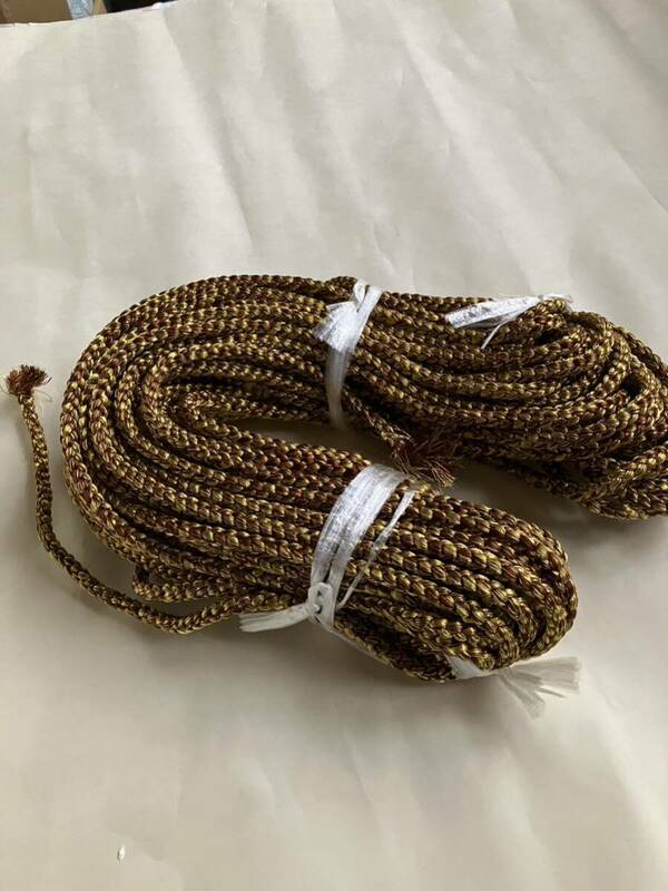 金糸の組紐　太さ約 １０㎜くらい　長さ２５m以上