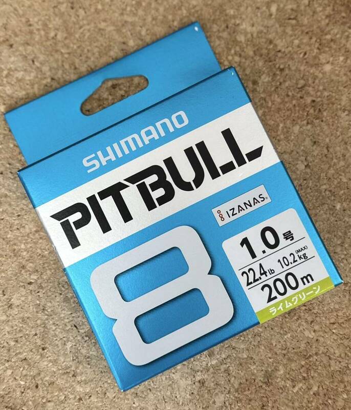 [新品] SHIMANO シマノ PITBULL 8 ピットブル 8 1号 200m（ライムグリーン） #PEライン #8ブレイド #X8