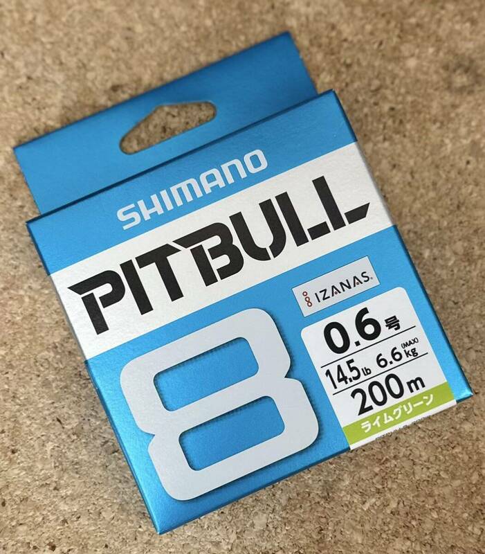 [新品] SHIMANO シマノ PITBULL 8 ピットブル 8 0.6号 200m（ライムグリーン） #PEライン #8ブレイド #X8