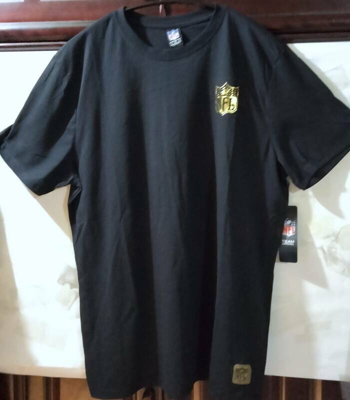 新品　メンズ　NFL　Tシャツ　XL　XL～XXL位　黒金