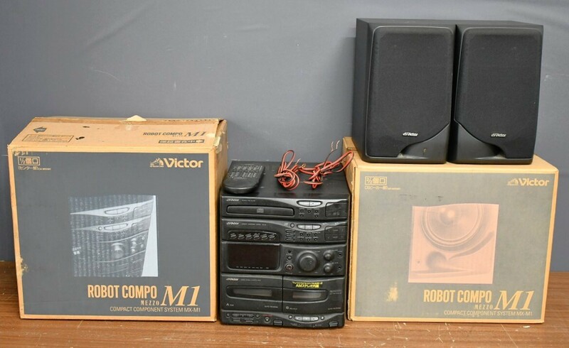 NY3-85【ジャンク品】Victor　ROBOT COMPO　MX-M1　システムコンポ　ビクター　オーディオ　通電のみ確認　中古品　保管品