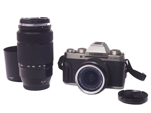 富士屋◆富士フイルム FUJIFILM X-T100 ダブルズームレンズキット ミラーレスカメラ