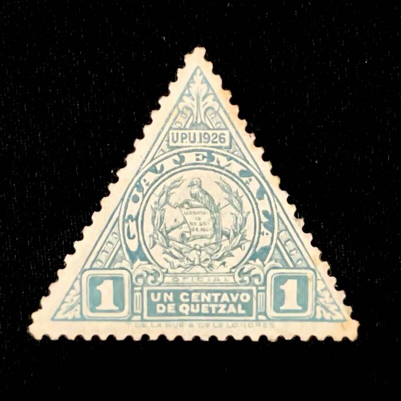 グアテマラ共和国発行「紋章」中南米　１９２９年１月発行 未使用切手