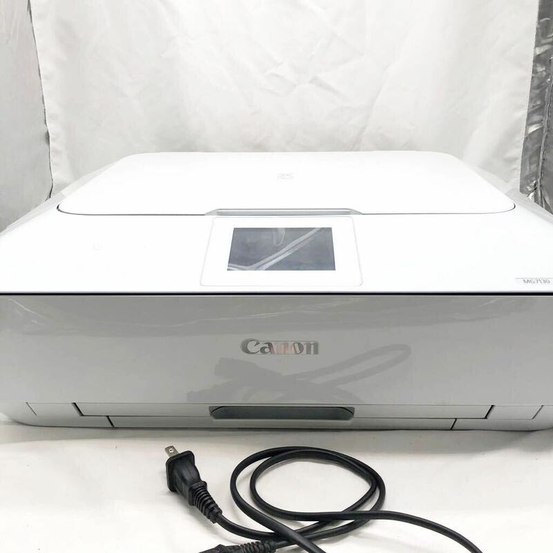 Canon PIXUS MG7130プリンター ホワイト キャノン CANON 通電確認済 【中古品】KN-O6SS